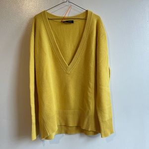 Proenza Schouler Yellow V Neck Sweater